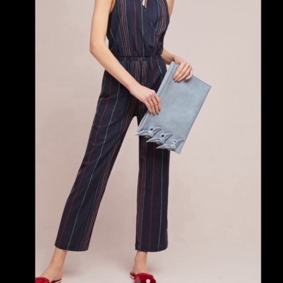 NWT Anthropologie Dolan Halter Jumpsuit w/ Pockets - Picture 7 of 12
